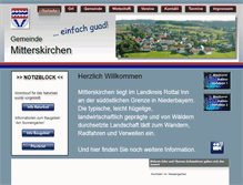 Tablet Screenshot of mitterskirchen.de